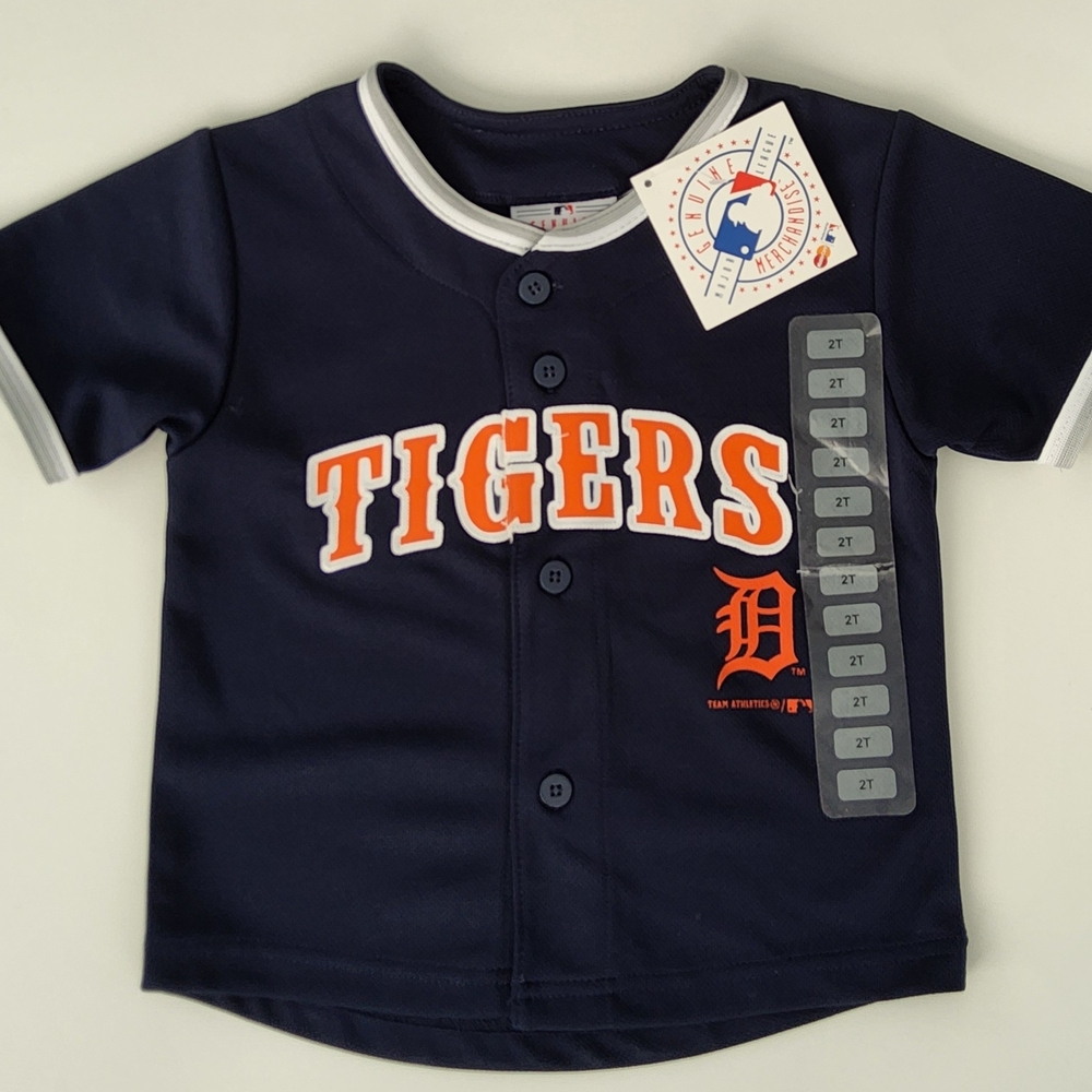 Kids Navy Detroit Tigers Shirt